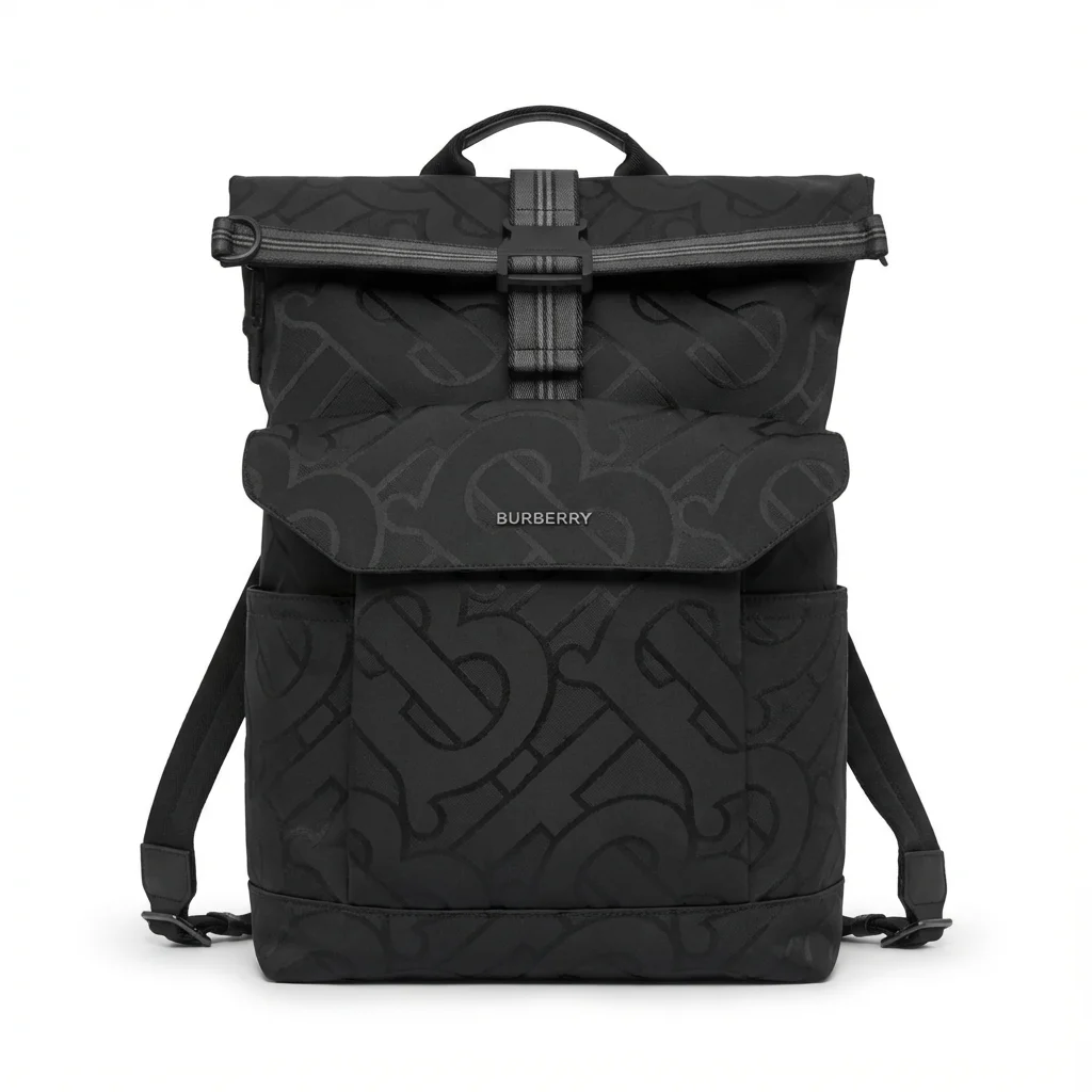 Foca AI: Designer handbag with studio-quality lighting on white background