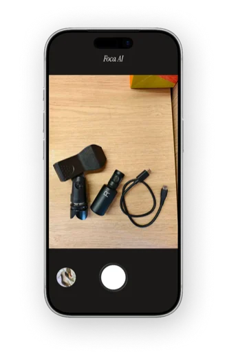 Original electronics photo taken with phone before Foca AI processing