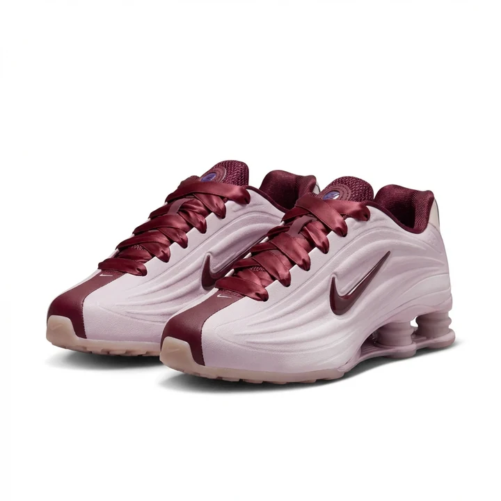 The same sneakers on pure white after Foca AI — clean three-quarter hero, true color, soft shadow