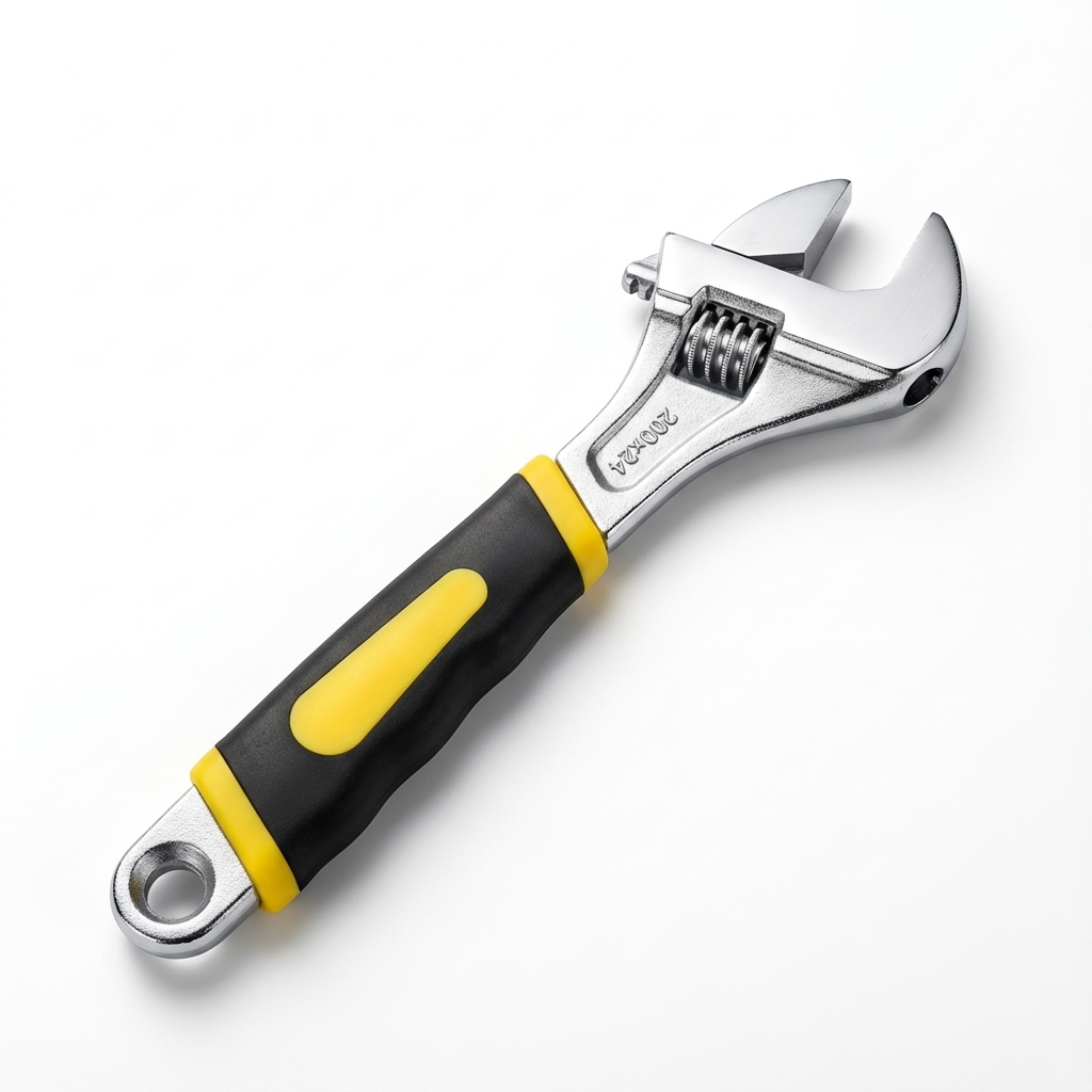 Wrench tool on white background